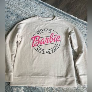 Barbie Sweatshirt/ Size: Medium (Cream color)